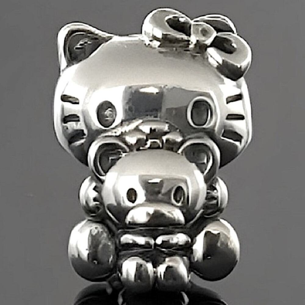 Hello Kitty Sterling Silver Charm For Pandora Bracelet Pandora Compatible